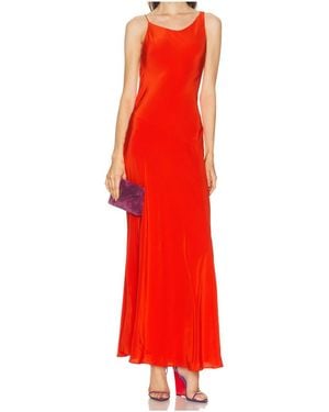 STAUD Hollow-Out Dress - Red