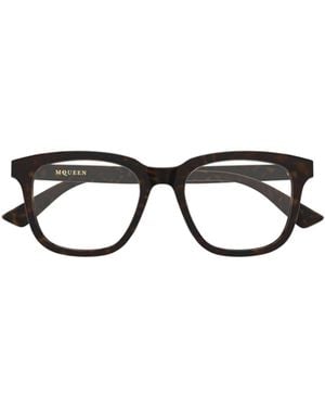 McQueen Eyewear Square Frame Glasses - White
