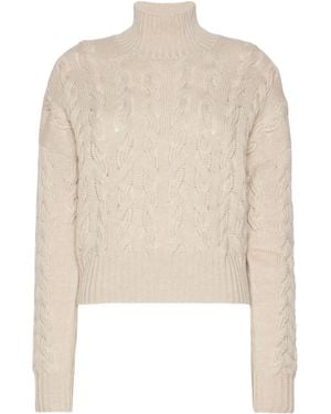 Max Mara Studio Mstcosmo Knitted Sweater - White