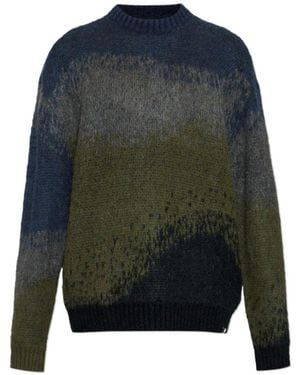 Carhartt Tinley Colour-Block Crew-Neck Jumper - Blue