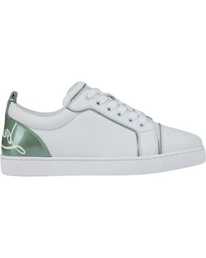 Christian Louboutin Round Toe Low-Top Casual Shoes - White
