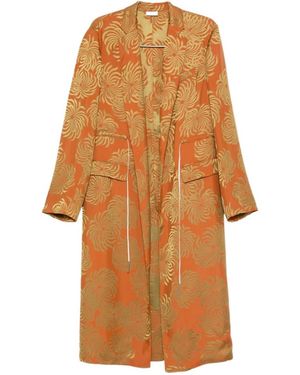 Dries Van Noten Long-Sleeved Coat - Orange
