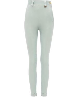 Chloé High-Waisted Knit Pants - Green