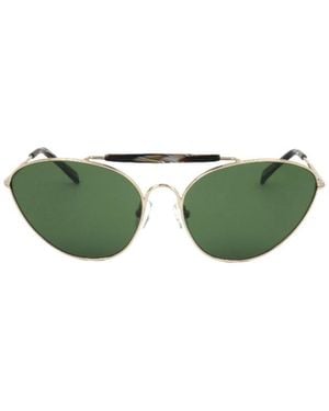 Dries Van Noten Full Frame Sunglasses - Green