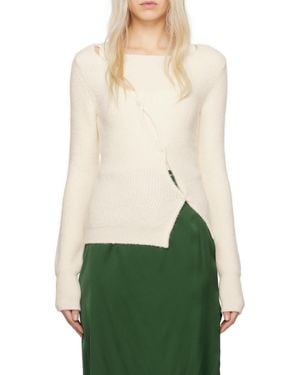 Jacquemus La Maille Pau Long-Sleeved Knitted Cardigan - Green