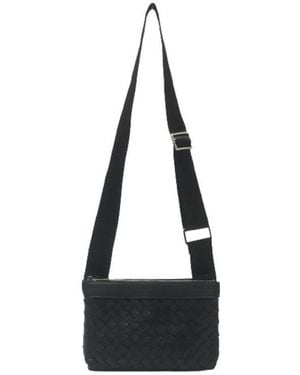 Bottega Veneta Intrecciato Messenger Bag - White