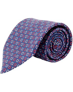 Ferragamo Ferragamo Geometric Motif Pointed Tip Tie - Blue