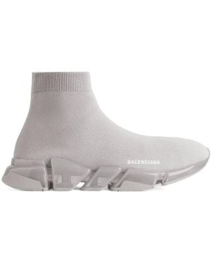Balenciaga Speed 2.0 Full Clear Sole Recycled Knit Sneaker - Gray