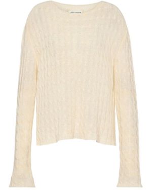 Maison Margiela Wool Cashmere Crewneck - White