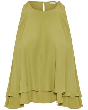 Ami Paris Ruffled Blouse - Green