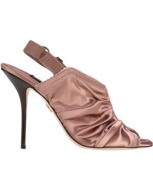 Dolce & Gabbana Plain Colour Sandals - Pink