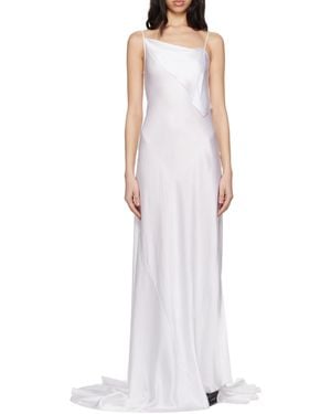 Ann Demeulemeester Aaricia Side Split Maxi Dress - White