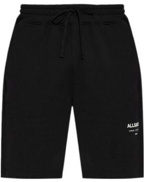 AllSaints Tokyo Underground Logo Shorts - Black