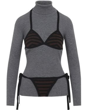 Moschino Long-Sleeves Top - Grey