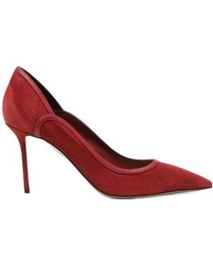 Aquazzura Pointed-Toe Suede High Heels - Red