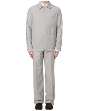 Emporio Armani Single-Breasted Suit - Grey