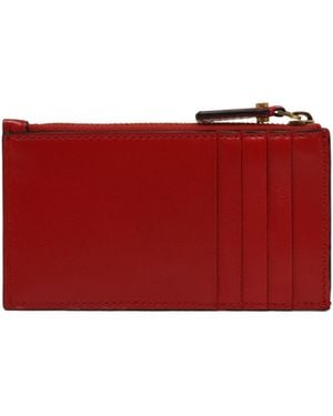 Versace Medusa Zip Wallet - Red
