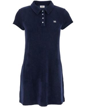 Celine Mini Polo Dress - Blue
