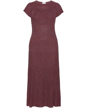 Marella Ribbed Knit Dress - Purple