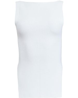 KHAITE Crewneck Sleeveless Tank Top - White