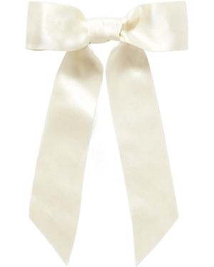 Jennifer Behr Satin Hair Clip - White
