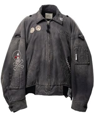 Maison Mihara Yasuhiro Sun Faded Like Military Jacket - Grey