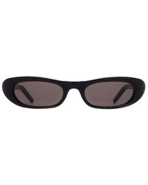 Saint Laurent Eyewear Rectangular Frame Sunglasses - White
