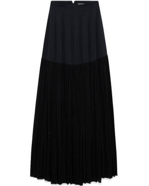 Jonathan Simkhai Saryn Draped Jersey Midi Skirt - Black