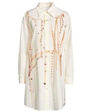 MM6 by Maison Margiela Longsleeve Shirt Dress - White