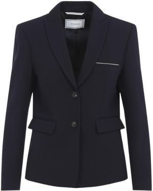 Peserico Compact Two-Way Stretch Technical Fabric Blazer - Blue