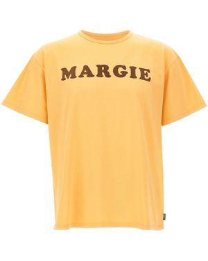 MM6 by Maison Margiela Arch Print T-Shirt - Yellow