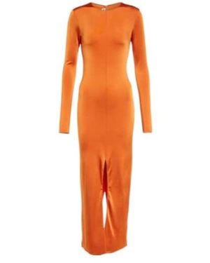 Marni Jersey Midi Dress - Orange