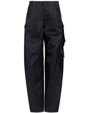 Alaïa Taffeta Cargo Pants - Blue