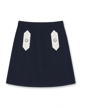Valentino Pattern Skirt - Blue