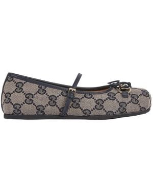 Gucci Children's Ballet Flat With Horsebit - Gray