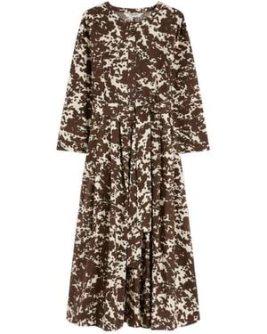 Max Mara 'S Smmpesche Pattern-Printed Dress - Natural