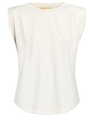 MICHAEL Michael Kors Crew Neck Sleeveless Top - White