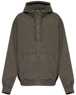 Maison Margiela Numeric Drawstring Hoodie - Gray