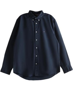 Tommy Hilfiger Core Flex Poplin Solid Rf Shirt - Blue