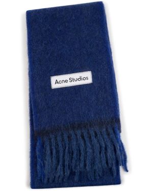 Acne Studios Fringed Scarf - Blue