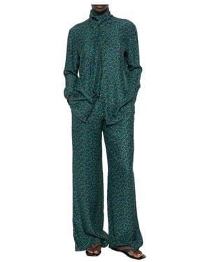 Gianluca Capannolo Polka-Dot Casual Trousers - Green