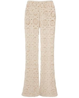FRAME Crocheted Pants - Natural