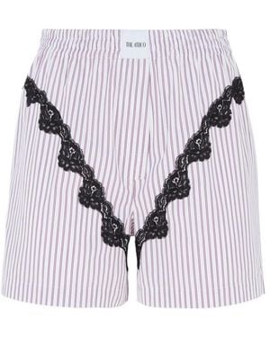 The Attico Striped Shorts - Multicolour