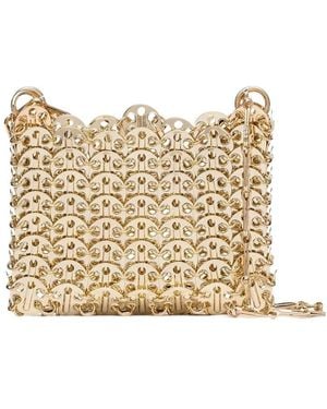 Rabanne Logo Shoulder Bag - Natural