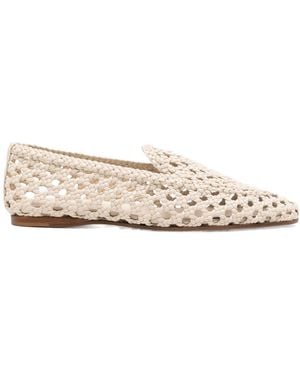 forte_forte Woven Loafers - Natural