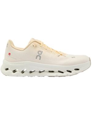 On Shoes Mesh Upper Cushioned Running Shoes - White