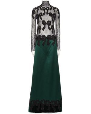 Valentino Long-Sleeved Dress - Green