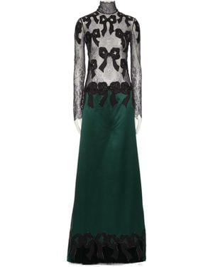 Valentino Long-Sleeved Dress - Green