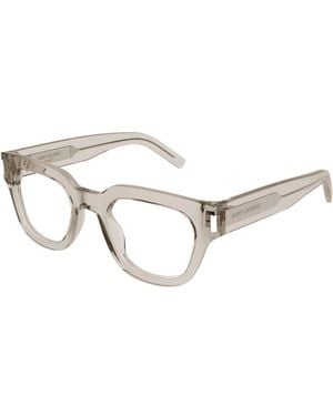 Saint Laurent Eyewear Square Frame Glasses - White