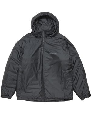 Acne Studios Logo Printed Zipped Downjacket - Gray